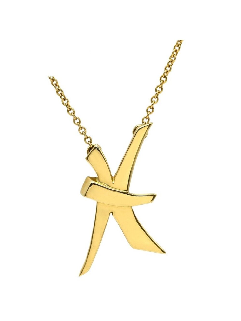 Tiffany & Co Necklace Paloma Picasso Zodiac Pendant Pisces Yellow Gold T&Co 18k
